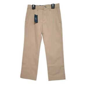 J.Crew Factory Boys Slim Tech Chino Pants Tan Size 5 NWT